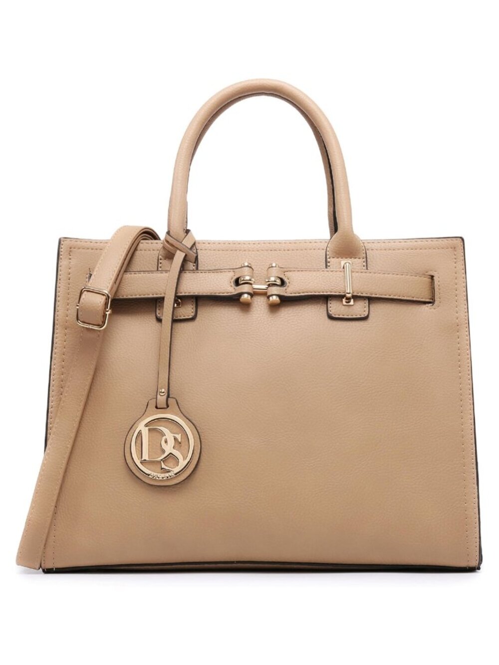 Dasein Vegan Leather Satchel Purse Work Handbag Tote Shoulder Bag